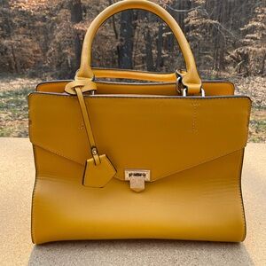 Chic Mustard Satchel Bag